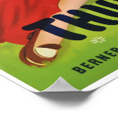 Lake Thun, Suisse, affiche de voyage (Coin)