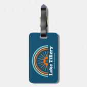 Lake Tillery North Carolina Rainbow Bagagelabel (Achterkant verticaal)