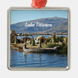 Lake Titicaca, Floating Island Metalen Ornament