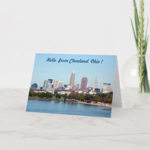 Lake Uitzicht Cleveland Ohio Wenskaart Kaart