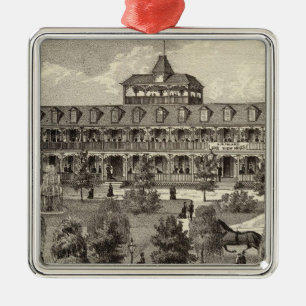 Lake Uitzicht House in Asbury Park, NJ Metalen Ornament