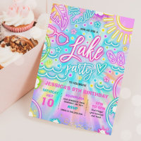 Lake Verjaardagsfeestje Slide Splash Pad Tie Dye G