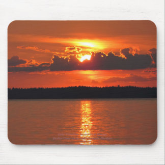 Lake Vermilion Sunset Pink Oranje Darker Sluiten Muismat
