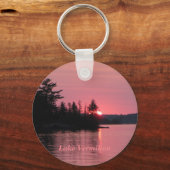 Lake Vermilion Sunset Sleutelhanger (Voorkant)