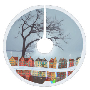 Lake Village Reflection Brushed Polyester Tree Ski Kerstboom Rok