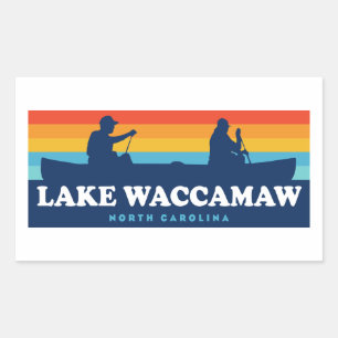 Lake Waccamaw North Carolina Canoe Rechthoekige Sticker