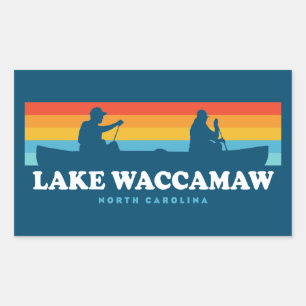 Lake Waccamaw North Carolina Canoe Rechthoekige Sticker
