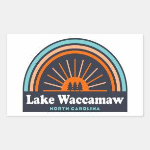 Lake Waccamaw North Carolina Rainbow Rechthoekige Sticker