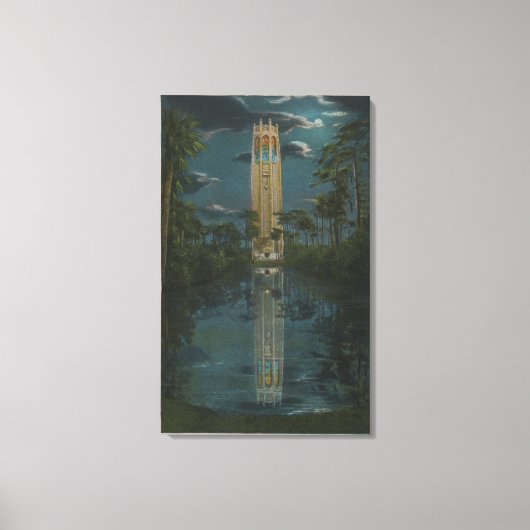 Lake Wales, FL - Uitzicht van Mt. Lake & Singing Canvas Afdruk (Voorkant)