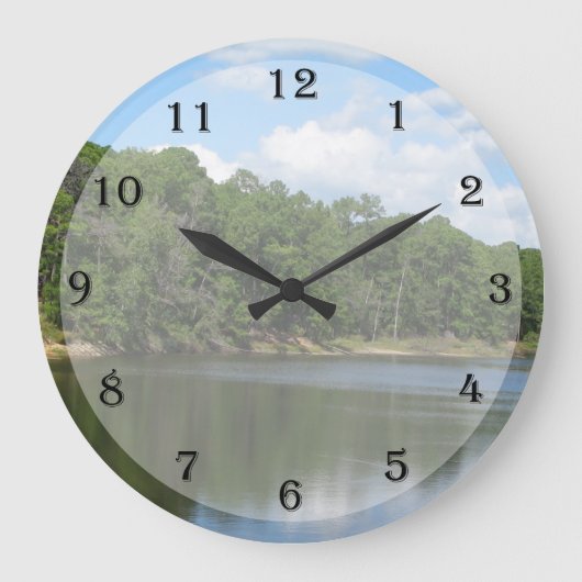 Lake Wall Clock Grote Klok (Voorkant)