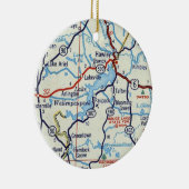 Lake Wallenpaupack Keramisch Ornament (Rechts)