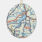 Lake Wallenpaupack Keramisch Ornament (Links)
