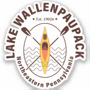 Lake Wallenpaupack Pennsylvania Kajakken Vist Sticker