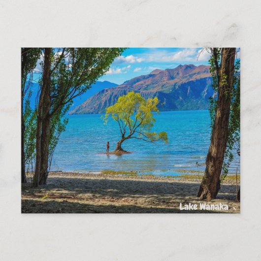 Lake Wanaka Nieuw-Zeeland Briefkaart (Voorkant)