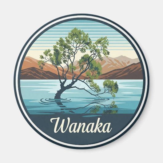 Lake Wanaka Tree Nieuw-Zeeland reizen Magneet (Voorkant)