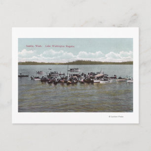 Lake Washington Regatta Scene Briefkaart