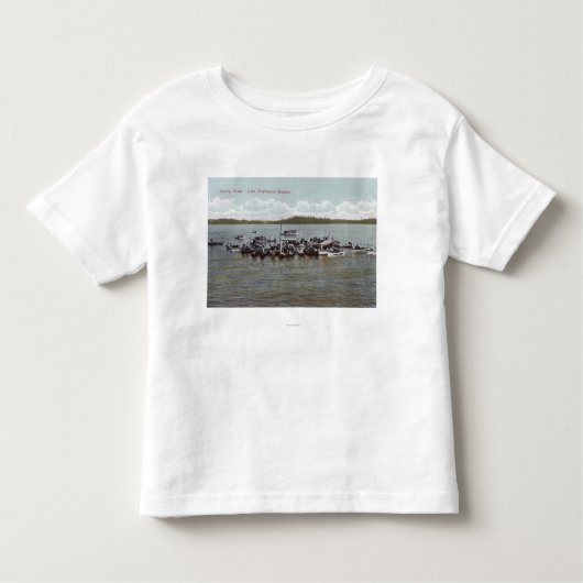 Lake Washington Regatta Scene Kinder Shirts (Voorkant)