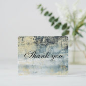 Lake Water Green & Gold Painting Hartelijk dank Aankondiging (Staand voorkant)