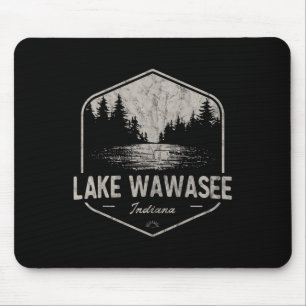 Lake Wawasee Indiana Buitenactiviteiten Vintage Muismat