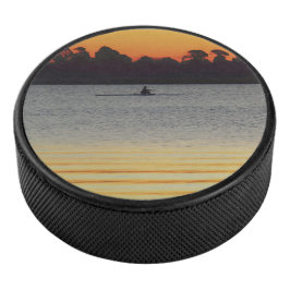 Lake Wendouree Calm Before Nightfall Hockey Puck