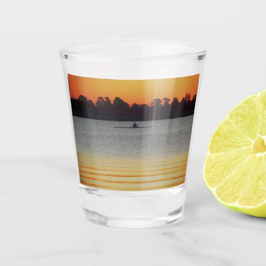 Lake Wendouree Calm Before Nightfall Shot Glas (Voorkant)