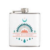 Lake Willoughby Vermont Boho regenboogmaan Heupfles (Voorkant)