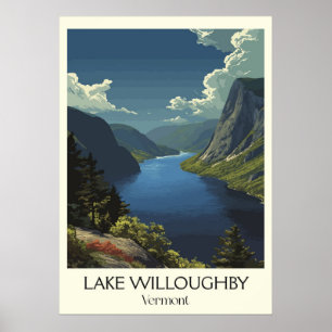 Lake Willoughby VT Schitterende Fjord Poster
