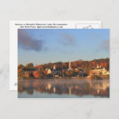 Lake Winnipesaukee Autumn Meredith Waterfront Briefkaart (Voorkant / Achterkant)