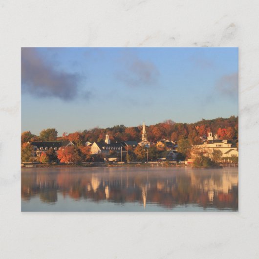 Lake Winnipesaukee Autumn Meredith Waterfront Briefkaart (Voorkant)