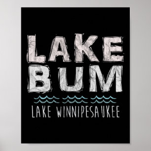 Lake Winnipesaukee is voor ontspanning! Zomer Vaka Poster