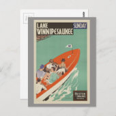 Lake Winnipesaukee New Hampshire Briefkaart (Voorkant / Achterkant)
