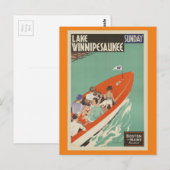 Lake Winnipesaukee New Hampshire Briefkaart (Voorkant / Achterkant)