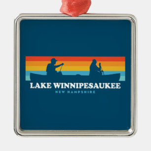 Lake Winnipesaukee New Hampshire Canoe Metalen Ornament