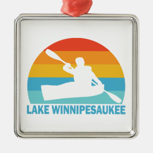 Lake Winnipesaukee New Hampshire Kayak Metalen Ornament
