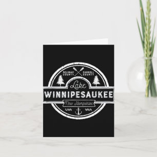 Lake Winnipesaukee New Hampshire Mannen Vrouwen Ca Kaart
