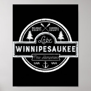 Lake Winnipesaukee New Hampshire Mannen Vrouwen Ca Poster