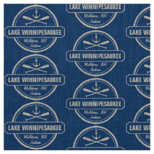 Lake Winnipesaukee NH aangepaste stad, naam, anker Stof