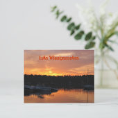 Lake Winnipesaukee Sunset Briefkaart (Staand voorkant)