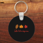 Lake Winnisquam Fall Foliage Autumn Leaf Ing Oak M Sleutelhanger (Voorkant)