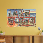 Lake Worth, Florida - Large Letter Scenes Canvas Afdruk (Insitu (Woonkamer))