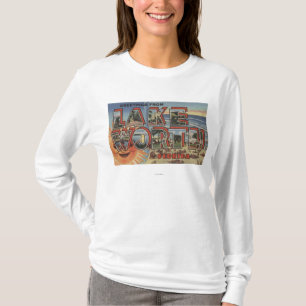 Lake Worth, Florida - Large Letter Scenes T-shirt