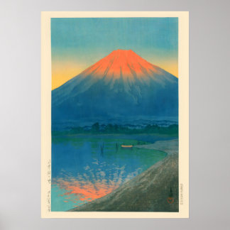 Lake Yamanaka en Mt.Fuji door Kawase Hasui Poster