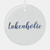 Lakeaholic | Ornament van het Lake House White Gla (Voorkant)