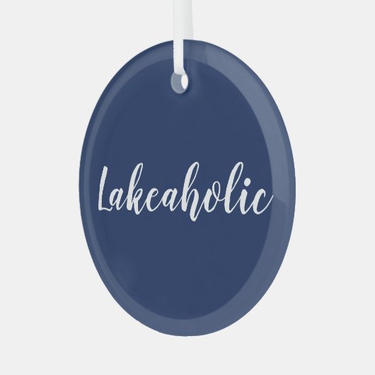 Lakeaholic | Ornement en verre de la marine de Lak (Avant gauche)