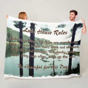Lakehouse-regels Fleece Deken