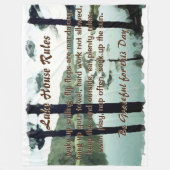 Lakehouse-regels Fleece Deken (Voorkant)
