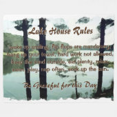 Lakehouse-regels Fleece Deken (Voorkant (Horizontaal))