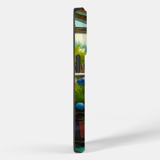 Lakehouse Uitzicht Deck and Flowers Case-Mate iPhone Case (Achterkant / Rechts)
