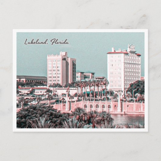 LAKELAND FLORIDA BRIEFKAART (Voorkant)