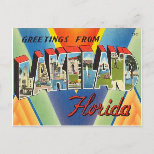 Lakeland Florida Briefkaart (Voorkant)